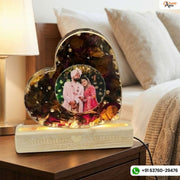 8-Inches Varmala Preservation LED Lamp with Photo