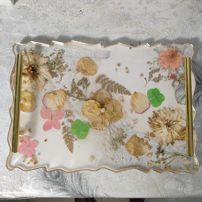 Preserve Wedding Varmala in Resin Tray (12x9 Inch)