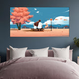 Romantic Couple Canvas Wall Painting