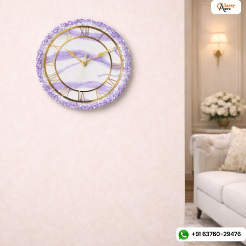 Big Size Wall Clock for Decoration – Handmade Epoxy Resin Clock