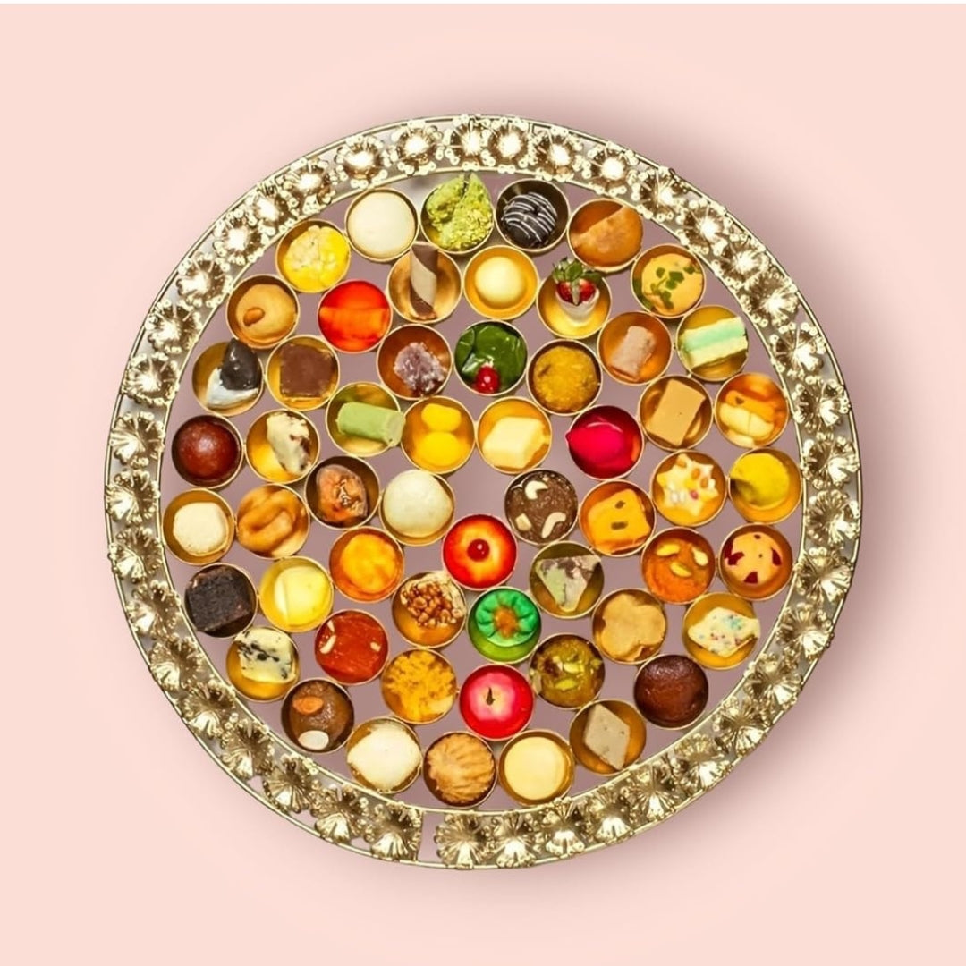 Grand 20" Chappan Bhog Metal Thali