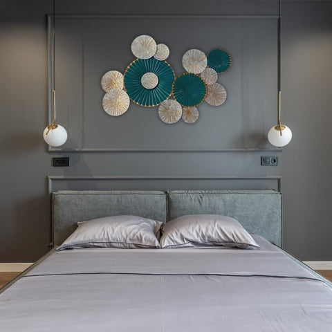 Large Metal 3D Plates Wall Art for Home Decor