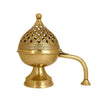 Brass Dhoop Daan Purify your Home with Holy Fragrance from Loban Lamp (Size 7.5 Inches)