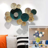 Stunning Metal 3D Plates Wall Art and Ceramic Shell Vase Combo for Home Decor