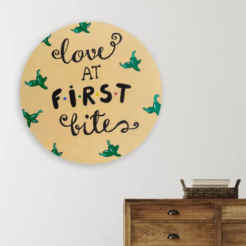 Customised Wall Plates Set of 4 For Food Cafe