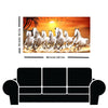 Decor Design 3D Wall Sticker Vastu Seven White Running Horse for home decor