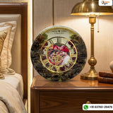 Deep Cast Resin Varmala Preservation Wall Clock with Photo