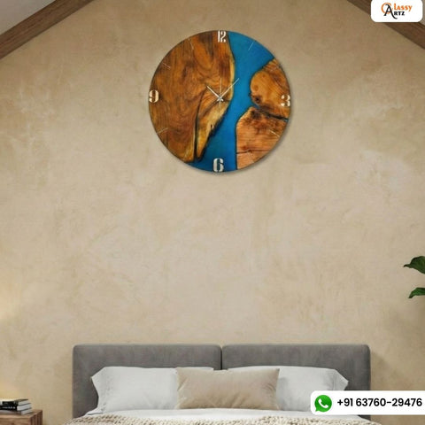 Epoxy Resin Wall Clock For Gifting