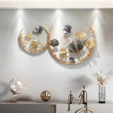 Big Ginkgo Leaf Design Wall Art for Bedroom Decor