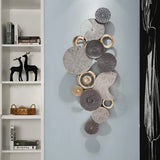 Designer 3D Stereo Wrought Plate Metal Wall Art (48×24 inches)