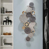 Designer 3D Stereo Wrought Plate Wall Art: Elegant Metal Decor for Your Home