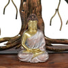 Handcrafted Buddha Under Tree Multi-Colored Metal Table Decor Item (Size: 25×24 Inches)