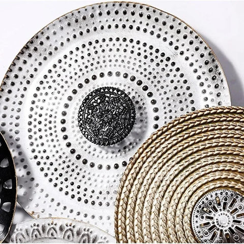 European Vintage Style Metal Wall Art (52x24 inches)