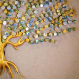 Designer Metal Coin Tree Wall Art with LED Lights (48×48 Inches)