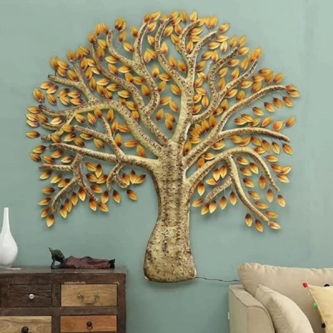 Handcrafted Butterfly Tree Metal Wall Art LED Lights (36×40 Inches)