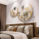 Big Ginkgo Leaf Design Wall Art for Bedroom Decor