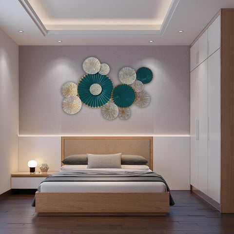 Large Metal 3D Plates Wall Art for Home Decor