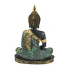 Green Buddha Resin Statue Meditating, Spiritual Gift Buddha, Home and Office Decor Decorative Showpiece