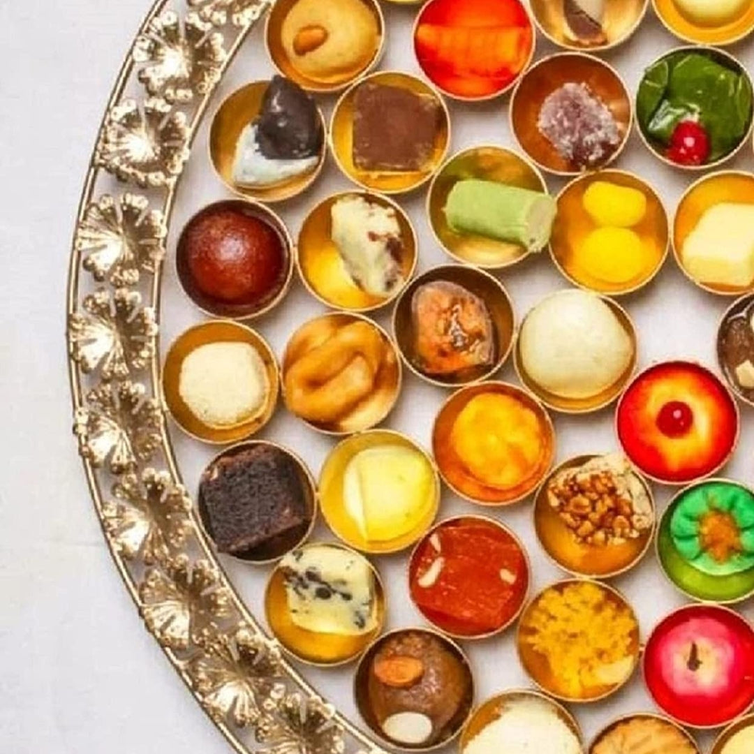 Grand 20" Chappan Bhog Metal Thali