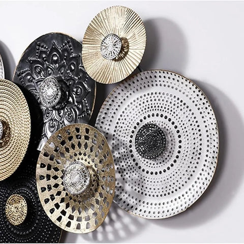 European Vintage Style Metal Wall Art (52x24 inches)