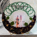 Beautiful resin 12 inch bangle varmala preservation frame with metal stand