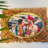 12 by 16 Inch Curve Shape Varmala Preservation Photo frame