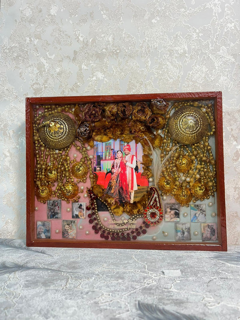 Varmala Preservation Resin Frame with Kaleera & Kalangi