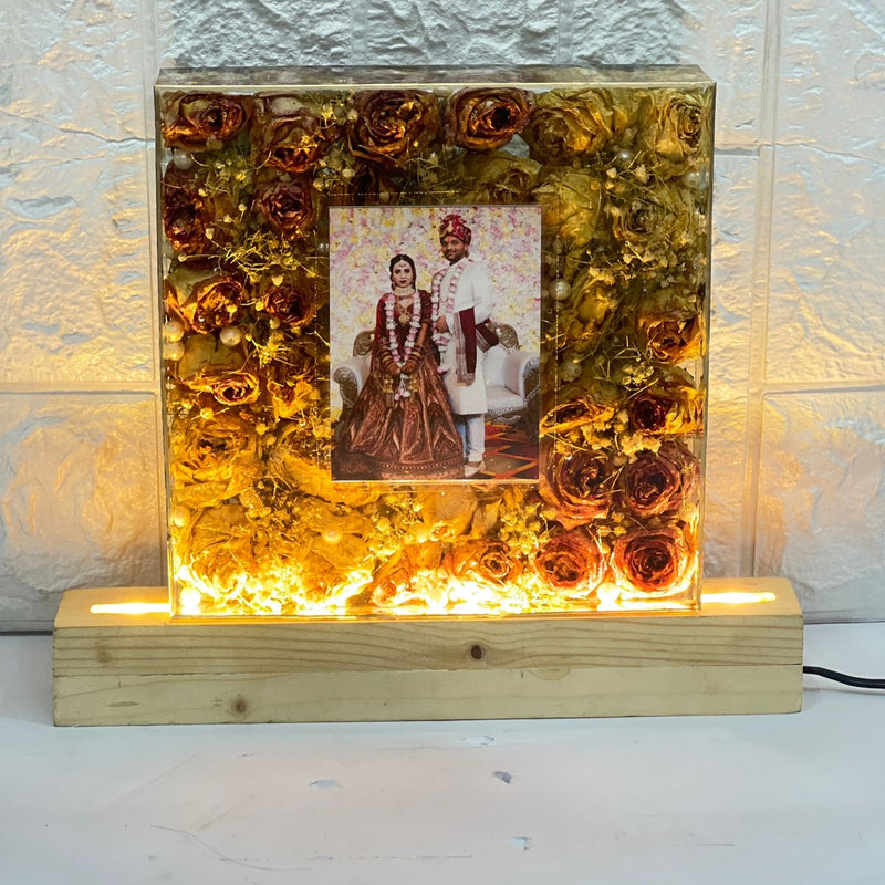 Preserved Wedding Flowers Frame with LED