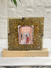 Unique mogra varmala preservation frame with lamp option