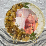 Unique Resin-Preserved Wedding Gift with Varmala Flowers