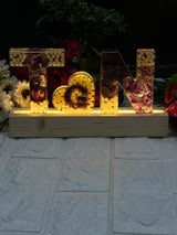 Luxury Varmala Preservation Name Initials LED Lamp | Wedding Gift