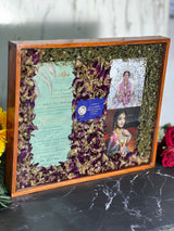 Resin Wedding Varmala and Card Preservation Frame (18 by 15 inch)