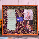 Resin Wedding Varmala and Card Preservation Frame (18 by 15 inch)