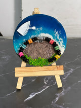 Braslet memory Preservation in resin ocean coaster