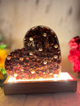 Custom Heart-Shaped Epoxy Resin Memory Frame (8-Inch)