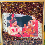 Wedding Photo Preservation in Resin 15 by 18 inch Wooden Frame