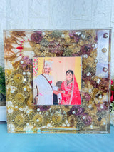 Acrylic Resin Frame with Wedding Ornaments Preservation (12-Inches)