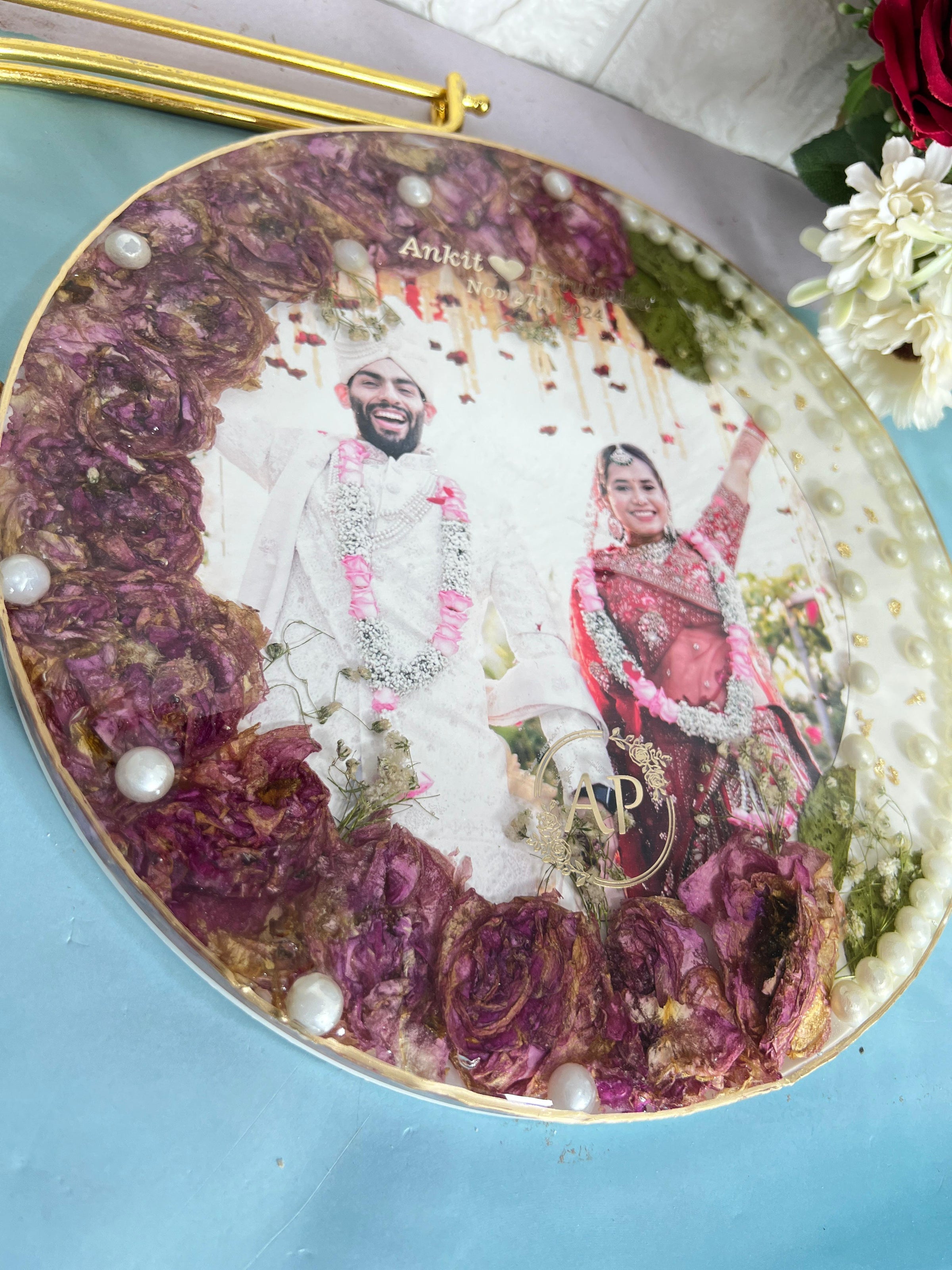 Wedding Memory Preserved Resin Keepsake (10-Inches)