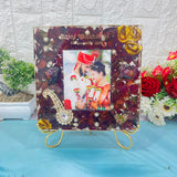 Wedding Roses, Photo and Kalangi Preserved in 8-Inches Resin Frame