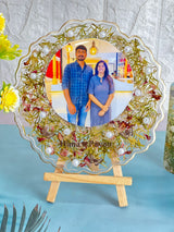 3D Resin Frame with Flowers Preservation (6-Inches)