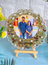 3D Resin Frame with Flowers Preservation (6-Inches)