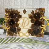 Resin Tray with Varmala Flowers Preservation