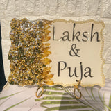 Varmala Preservation Resin Name Plate for Home (9 by 11 Inches)