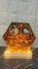 Handmade Epoxy Resin Wedding Keepsake Frame (8-Inches)