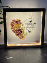 Preserved Wedding Flower in Deep-Cast Resin Heart Frame