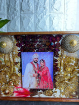 Full Wedding Memory Preservation in Teakwood Frame (11 by 14 Inches)
