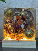 Resin Preservation of Varmala, Kaleera and Kalangi in Square Frame (6-Inches)