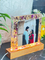 Resin Frame for Varmala Preservation with LED Stand (8-Inches)
