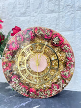 Wedding Garland Preservation Resin Wall Clock (12-Inches)