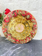 Wedding Garland Preservation Resin Wall Clock (12-Inches)